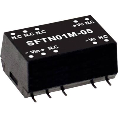Mean Well sftn01l-05 dc/dc-convertermodule 200 ma 1 w aantal uitgangen: 1 x inhoud 1 stuk(s) Mean Well sftn01l-05 dc/dc-convertermodule 200 ma 1 w aantal uitgangen: 1 x inhoud 1 stuk(s)