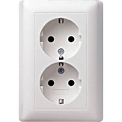 Gira Model 078803 - Dubbelschuko stopcontact - Elektrische aansluiting Gira Model 078803 - Dubbelschuko stopcontact - Elektrische aansluiting