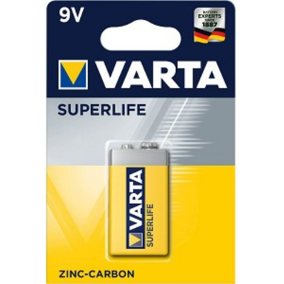 Varta Superlife 9V Zinc-Koolstof Batterij - Batterij Varta Superlife 9V Zinc-Koolstof Batterij - Batterij