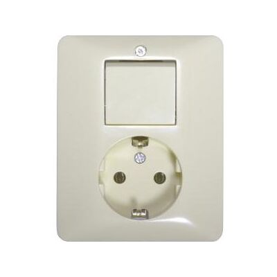 Peha D 80.6686 W - Combinatieschakelaar en stopcontact Peha D 80.6686 W - Combinatieschakelaar en stopcontact