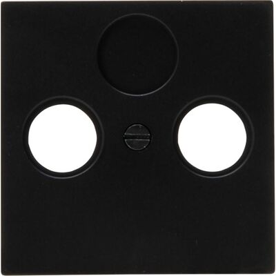 Enzo Kopp hk07 pure mat zwart afdekplaat voor coax - 4624540 Enzo Kopp hk07 pure mat zwart afdekplaat voor coax - 4624540