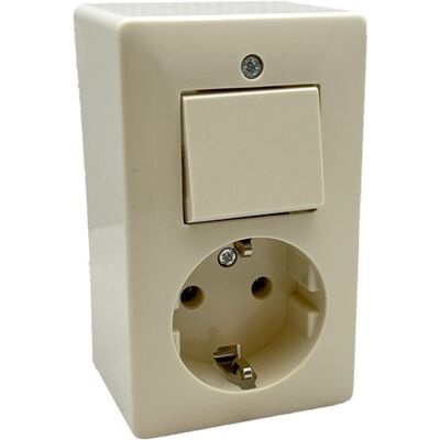 Peha H 6696 - Schakelaar & Stopcontact - IP20 Peha H 6696 - Schakelaar & Stopcontact - IP20