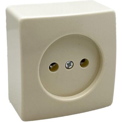 Peha opbouw stopcontact enkel creme - 4678900 Peha opbouw stopcontact enkel creme - 4678900