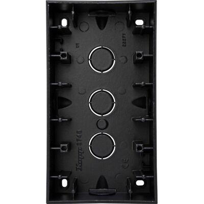 Enzo Kopp hk07 pure mat zwart 2 voudig opbouwdoos - 4624810 Enzo Kopp hk07 pure mat zwart 2 voudig opbouwdoos - 4624810