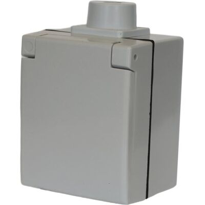ABL 2441860 Grijze IP44 Wandcontactdoos - Elektrisch Stopcontact ABL 2441860 Grijze IP44 Wandcontactdoos - Elektrisch Stopcontact