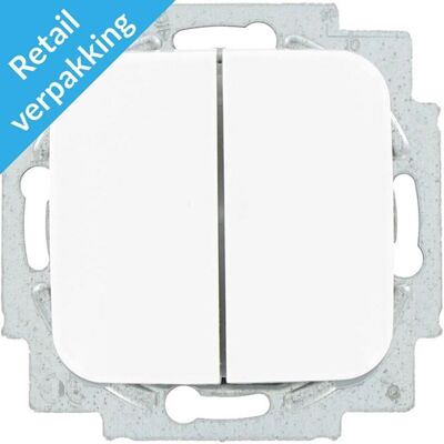 Busch Jaeger wit serieschakelaar + wip - 4695530 Busch Jaeger wit serieschakelaar + wip - 4695530