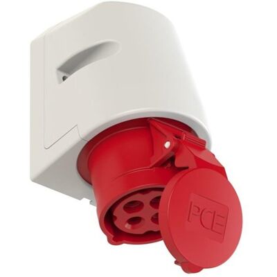 PCE Industriële vrouwelijke stekkerdoos - IP44 - 16A 4P 400V PCE Industriële vrouwelijke stekkerdoos - IP44 - 16A 4P 400V