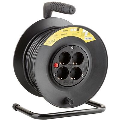 Enzo Technik kabelhaspel h05 3x1,5qmm 25m zwart - 1167272 Enzo Technik kabelhaspel h05 3x1,5qmm 25m zwart - 1167272