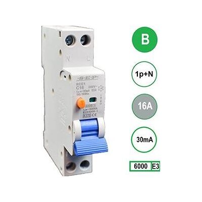 Enzo Aardlekautomaat 16a b kar 30ma 2p sep - 4518090 Enzo Aardlekautomaat 16a b kar 30ma 2p sep - 4518090
