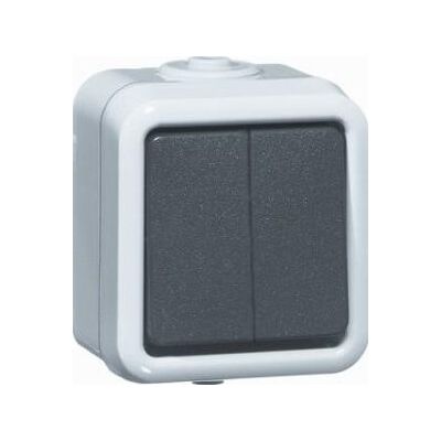Peha D625WAB - Schakelaar met 2 knoppen - IP54 Peha D625WAB - Schakelaar met 2 knoppen - IP54
