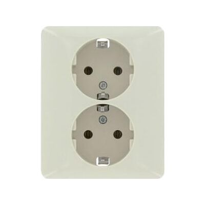 Peha inbouw stopcontact ra dubbel creme - 4602016 Peha inbouw stopcontact ra dubbel creme - 4602016