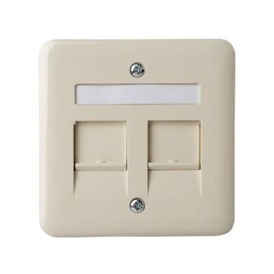Peha afdekraam catv isdn dubbel creme recht - 4602074 Peha afdekraam catv isdn dubbel creme recht - 4602074