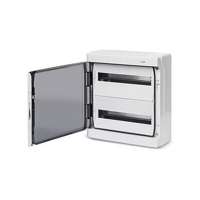 Enzo Groepenkast leeg 2 rij met deur + dinrail ip65 - 4517692 Enzo Groepenkast leeg 2 rij met deur + dinrail ip65 - 4517692