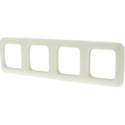 Busch Jaeger Busch-jaeger si afdekraam inbouw 4-voudig crème - 66.000.24 Busch Jaeger Busch-jaeger si afdekraam inbouw 4-voudig crème - 66.000.24