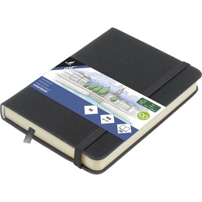 Kangaro schetsboek - a6 - cold grey - pu-hardcover - met elastiek en leeslint Kangaro schetsboek - a6 - cold grey - pu-hardcover - met elastiek en leeslint