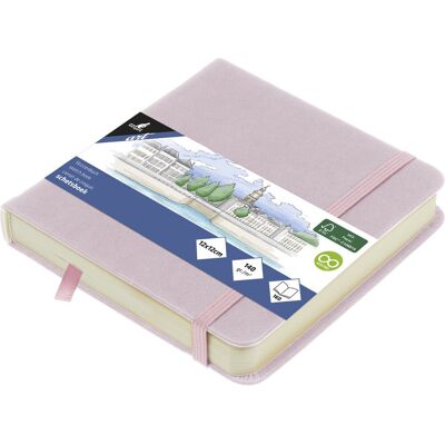 Kangaro schetsboek - 12x12cm - violet - pu hardcover - met elastiek en lint - 140g papier - 160 pagina's Kangaro schetsboek - 12x12cm - violet - pu hardcover - met elastiek en lint - 140g papier - 160 pagina's