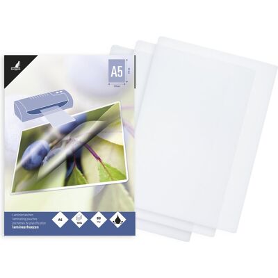 Kangaro lamineerhoezen - a5 - 80 micron - glanzend - 100 stuks Kangaro lamineerhoezen - a5 - 80 micron - glanzend - 100 stuks