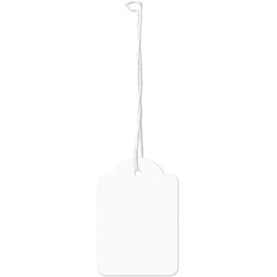 Kangaro draadetiketten - 36x53mm - wit - doos a 250 stuks - prijskaartjes met koord Kangaro draadetiketten - 36x53mm - wit - doos a 250 stuks - prijskaartjes met koord