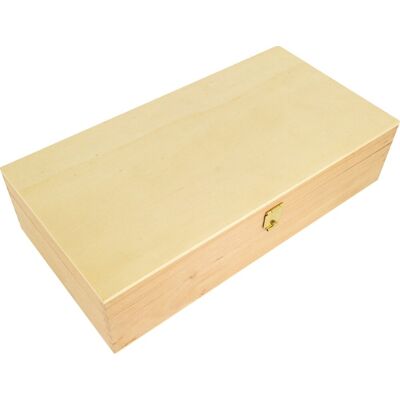 Kangaro tekendoos - 3-vaks indeling - 24 x 12,5 x 6cm - ongelakt - beukenhout Kangaro tekendoos - 3-vaks indeling - 24 x 12,5 x 6cm - ongelakt - beukenhout