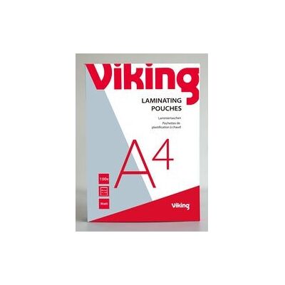 Lamineerhoezen Viking A4 216x303mm 2 x 125 (250) micron mat afgeronde hoeken Lamineerhoezen Viking A4 216x303mm 2 x 125 (250) micron mat afgeronde hoeken