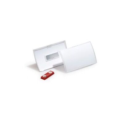Merkloos / Sans Marque Durable naambord click fold met magneet, kunststof, 10/ve 90 x 54 mm Merkloos / Sans Marque Durable naambord click fold met magneet, kunststof, 10/ve 90 x 54 mm