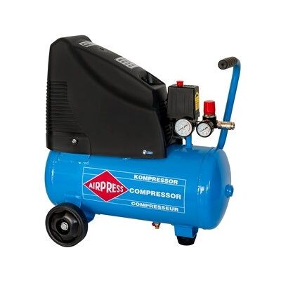 Airpress Olievrije compressor hlo 215-25 8 bar 1.5 pk/1.1 kw 120 l/min 24 l Airpress Olievrije compressor hlo 215-25 8 bar 1.5 pk/1.1 kw 120 l/min 24 l