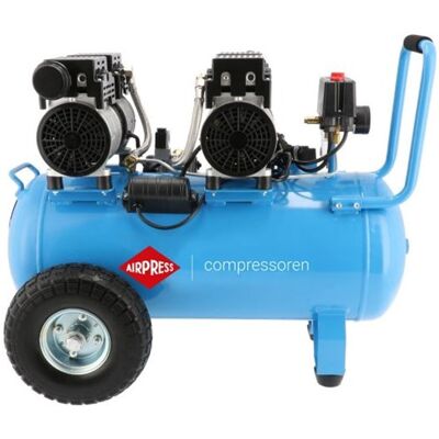 Airpress lmo 50-270 stille olievrije compressor 8 bar 2 pk/1.5 kw 185 l/min 50 l - 36504 Airpress lmo 50-270 stille olievrije compressor 8 bar 2 pk/1.5 kw 185 l/min 50 l - 36504