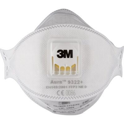 3M stofmasker ffp2 - 9322 - 10 stuks (doos) 3M stofmasker ffp2 - 9322 - 10 stuks (doos)