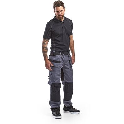Blåkläder Blaklader werkbroek 1504-1860 - grijs/zwart - c46 Blåkläder Blaklader werkbroek 1504-1860 - grijs/zwart - c46