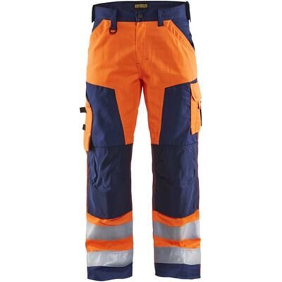 Blåkläder werkbroek high-vis zonder spijkerzakken 15661811 high vis oranje/marineblauw maat 58 - 7330509413494 Blåkläder werkbroek high-vis zonder spijkerzakken 15661811 high vis oranje/marineblauw maat 58 - 7330509413494