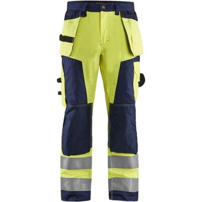 Blåkläder werkbroek high-vis 15681811 high vis geel/marineblauw maat 64 - 7330509402382 Blåkläder werkbroek high-vis 15681811 high vis geel/marineblauw maat 64 - 7330509402382