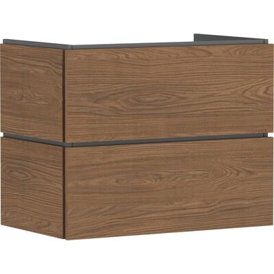 Hansgrohe xilesa e - badmeubel - 780/470mm maat - 2 lades - voor wastafel - cashmere oak Hansgrohe xilesa e - badmeubel - 780/470mm maat - 2 lades - voor wastafel - cashmere oak
