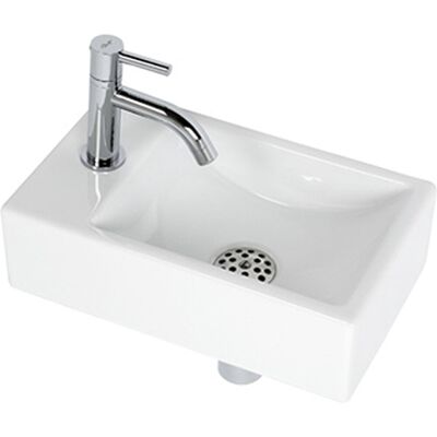 Plieger austin fonteinset - fonteinset toilet - fonteinset links - keramiek - incl. kraan & sifon - wit Plieger austin fonteinset - fonteinset toilet - fonteinset links - keramiek - incl. kraan & sifon - wit