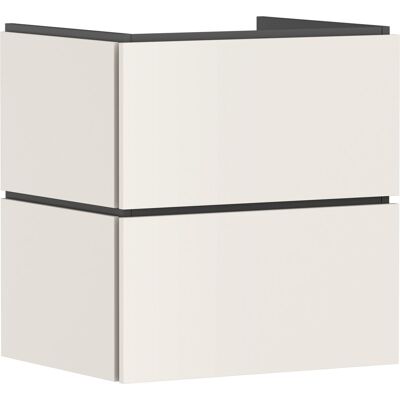 Hansgrohe xilesa e - badmeubel - 580/470mm maat - 2 lades - push-open lades - voor wastafel - sand matt beige Hansgrohe xilesa e - badmeubel - 580/470mm maat - 2 lades - push-open lades - voor wastafel - sand matt beige
