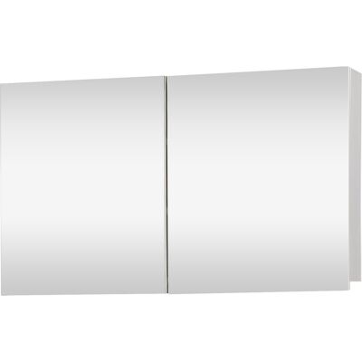 Differnz brida spiegelkast voor de badkamer - vervaardigd uit mdf - voorzien van 2 deuren met geïntegreerde greep - 2 binnenplanken - voorgemonteerd - afmetingen 50 x 15 x 85 cm - kleur wit Differnz brida spiegelkast voor de badkamer - vervaardigd uit mdf - voorzien van 2 deuren met geïntegreerde greep - 2 binnenplanken - voorgemonteerd - afmetingen 50 x 15 x 85 cm - kleur wit