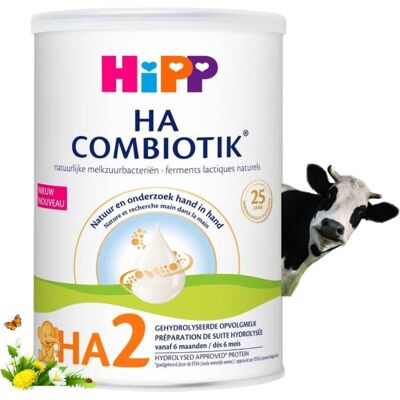 HiPP ha 2 combiotik - hypoallergene opvolgmelk babyvoeding - 6+ maanden - 800g HiPP ha 2 combiotik - hypoallergene opvolgmelk babyvoeding - 6+ maanden - 800g