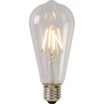 Lucide st64 class b - filament lamp - ø 6,4 cm - led dimbaar - e27 - 1x7w 2700k - transparant Lucide st64 class b - filament lamp - ø 6,4 cm - led dimbaar - e27 - 1x7w 2700k - transparant