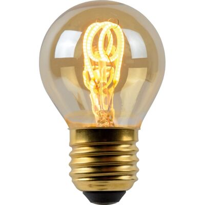 Lucide g45 - filament lamp - ø 4,5 cm - led dimbaar - e27 - 1x3w 2200k - amber Lucide g45 - filament lamp - ø 4,5 cm - led dimbaar - e27 - 1x3w 2200k - amber