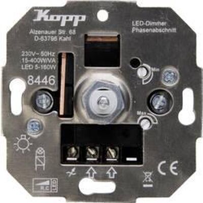 Kopp 844600004 Inbouwdimmer voor LED, gloeilamp, halogeen Kopp 844600004 Inbouwdimmer voor LED, gloeilamp, halogeen