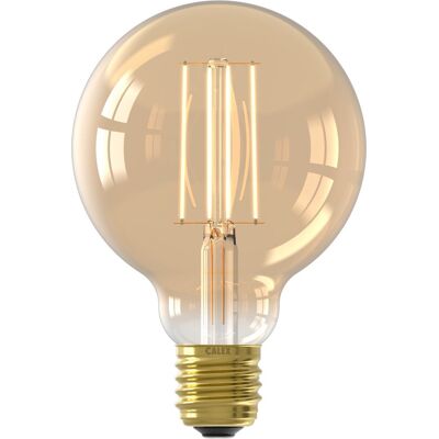 Calex filament led lamp - g95 vintage lichtbron - e27 - goud - warm wit licht - dimbaar Calex filament led lamp - g95 vintage lichtbron - e27 - goud - warm wit licht - dimbaar