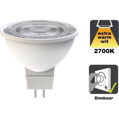 Integral led - gu5.3 led spot - 3,4 watt - 2700k - 380 lumen - 12v - dimbaar Integral led - gu5.3 led spot - 3,4 watt - 2700k - 380 lumen - 12v - dimbaar