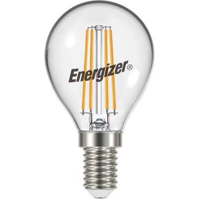 Energizer energiezuinige filament led kogellamp - e14 - 5 watt - warmwit licht - dimbaar - 1 stuk Energizer energiezuinige filament led kogellamp - e14 - 5 watt - warmwit licht - dimbaar - 1 stuk