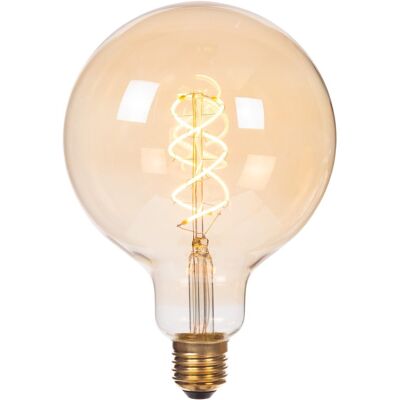 Lucide g125 - filament lamp - ø 12,5 cm - led 3 stepdim (memory) - e27 - 1x4,9w 2200k - amber Lucide g125 - filament lamp - ø 12,5 cm - led 3 stepdim (memory) - e27 - 1x4,9w 2200k - amber