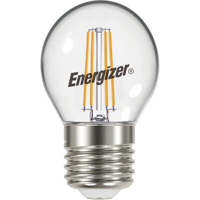 Energizer energiezuinige led filament kogellamp - e27 - 5 watt - warmwit licht - dimbaar - 5 stuks Energizer energiezuinige led filament kogellamp - e27 - 5 watt - warmwit licht - dimbaar - 5 stuks