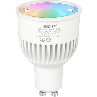 Mi-Light RGB+CCT GU10 LED Lamp - Dimbaar - 550 lm Mi-Light RGB+CCT GU10 LED Lamp - Dimbaar - 550 lm