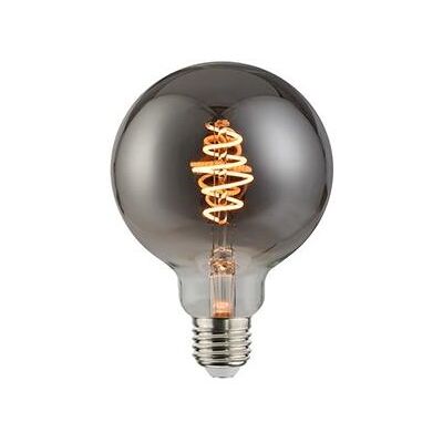 Enzo Nordlux led globe g95 e27 5-15w 1800k filament spiraal grey dimbaar - 2760110 Enzo Nordlux led globe g95 e27 5-15w 1800k filament spiraal grey dimbaar - 2760110