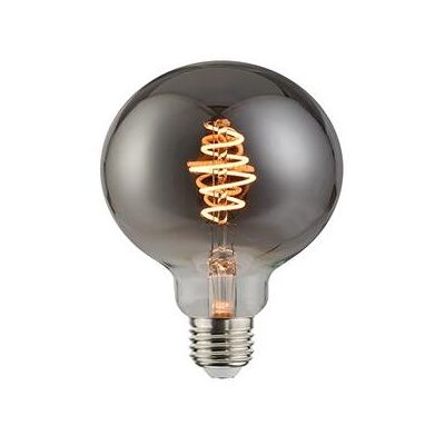 Enzo Nordlux led globe g125 e27 5-15w 1800k filament spiraal grey dimbaar - 2760140 Enzo Nordlux led globe g125 e27 5-15w 1800k filament spiraal grey dimbaar - 2760140