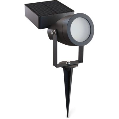 Calex cesena solar buiten spotlight - 20 lumen - 2700k warm wit - ip65 - solar - usb-c oplaadbaar - 0.85w zonnepaneel - 1200mah vervangbare batterij - zwart Calex cesena solar buiten spotlight - 20 lumen - 2700k warm wit - ip65 - solar - usb-c oplaadbaar - 0.85w zonnepaneel - 1200mah vervangbare batterij - zwart