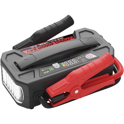 Lokithor jumpstarter j701hd heavy duty - 24v 4000a - voor vrachtwagen, camper, bus, bedrijfsvoertuig - powerbank 100w - led zaklamp Lokithor jumpstarter j701hd heavy duty - 24v 4000a - voor vrachtwagen, camper, bus, bedrijfsvoertuig - powerbank 100w - led zaklamp