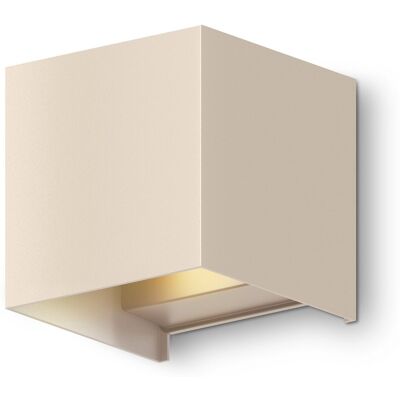 Calex bari wandlamp - buiten & binnen - warm wit up & down licht - verstelbare lichtstraal - waterdicht - zandkleur Calex bari wandlamp - buiten & binnen - warm wit up & down licht - verstelbare lichtstraal - waterdicht - zandkleur